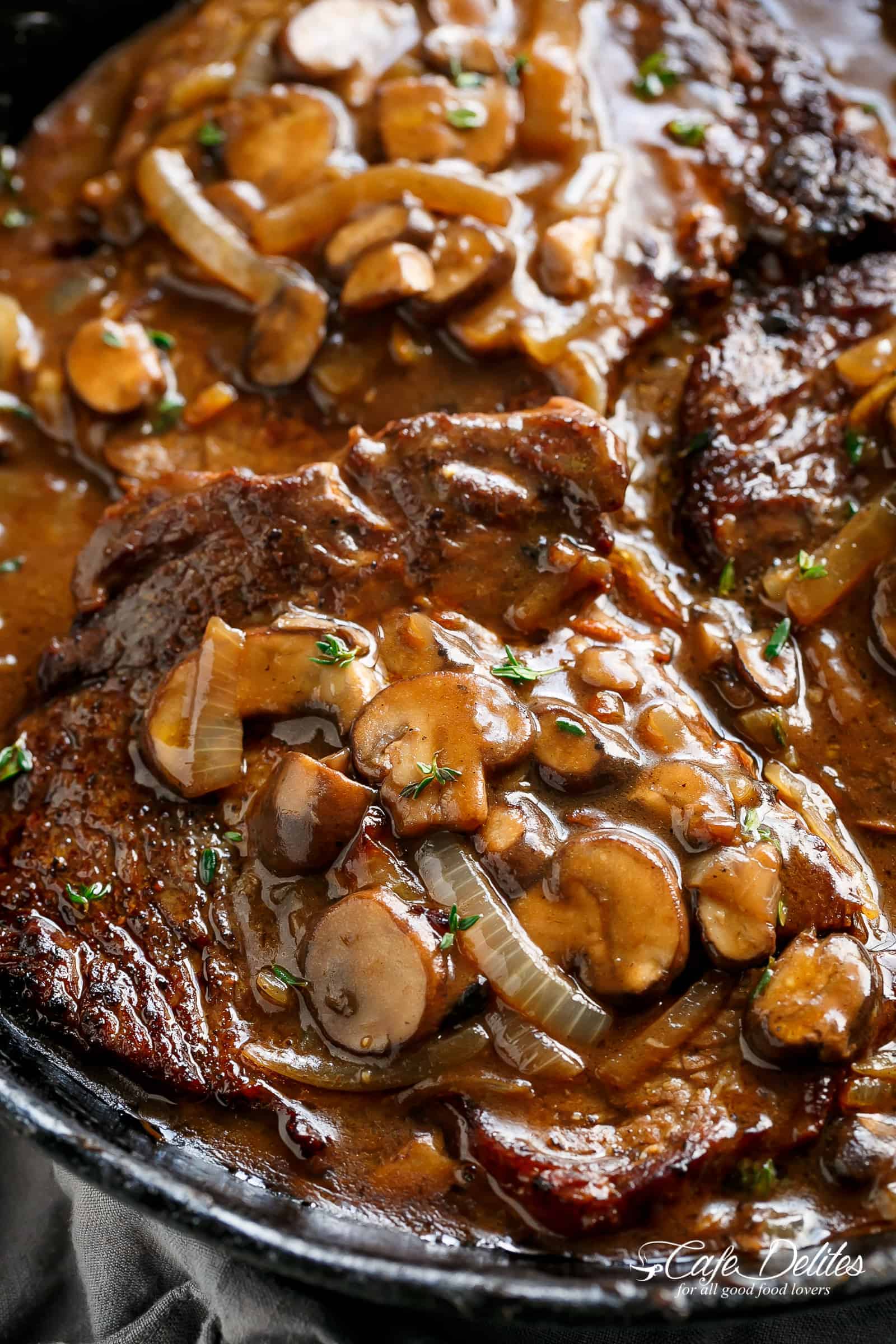 Juicy Ribeye & Rich Mushroom Gravy: Your Next Indulgent Meal